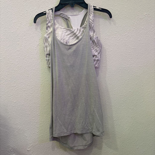 LULULEMON,LULU BRA TANK TOP ,GRY ,6