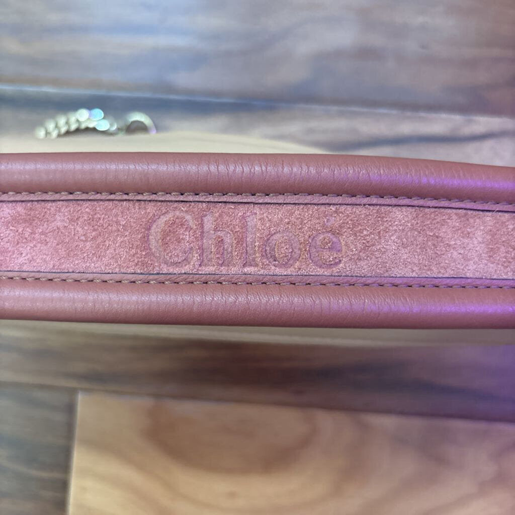 COLOR BLOCK PURSE ,TAN