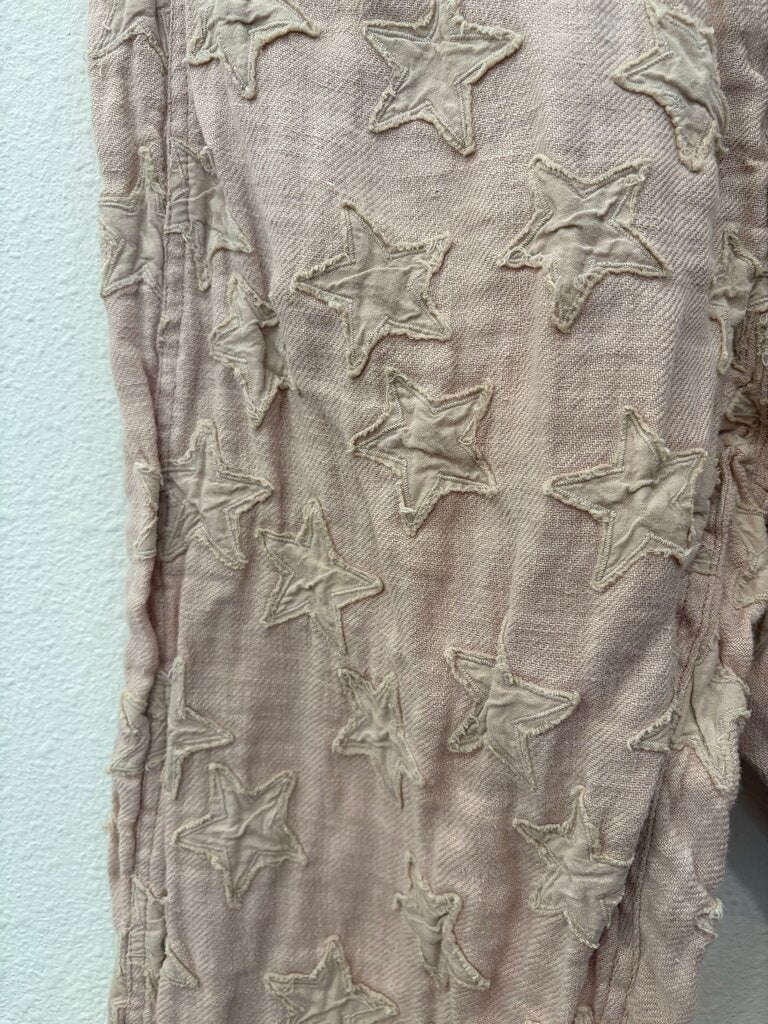 MAGNOLIA PEARL,STAR PATCH PANTS,BLUSH,OS