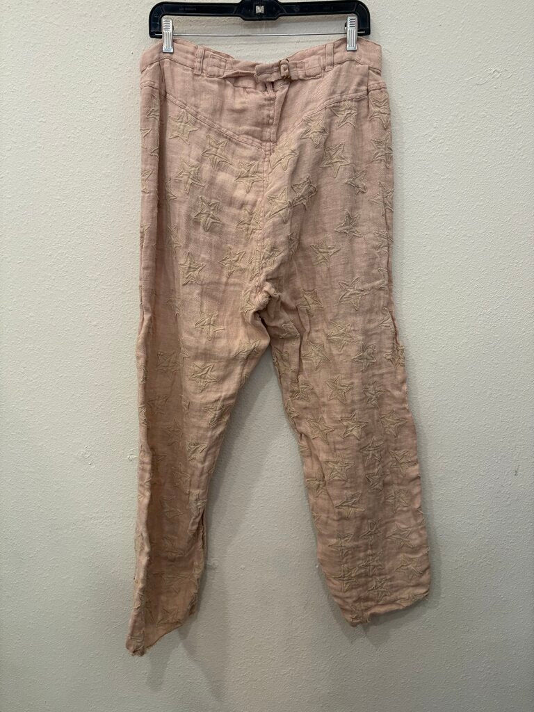 MAGNOLIA PEARL,STAR PATCH PANTS,BLUSH,OS