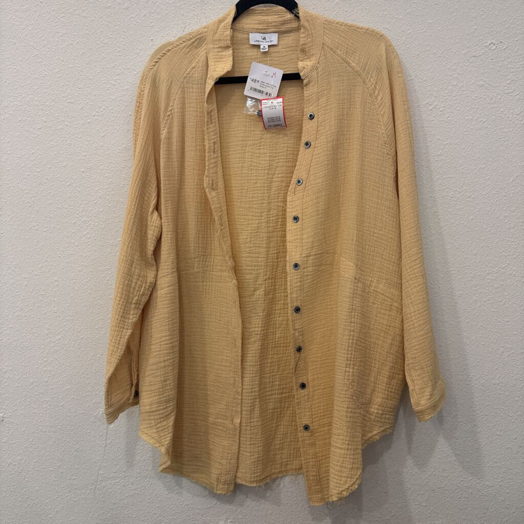 URBAN DAIZY,LONGSLV BU TOP,YLW,M