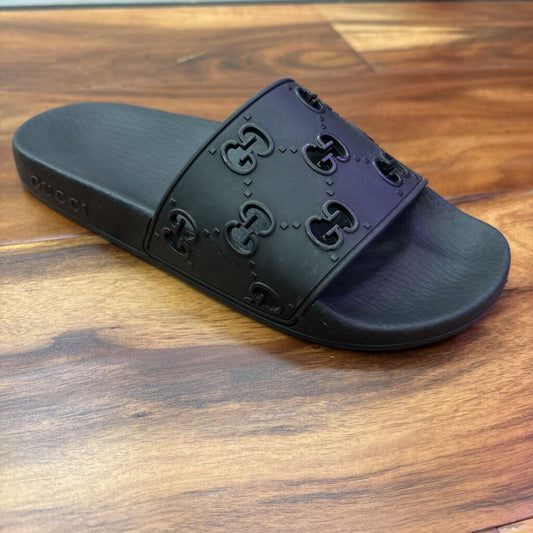 GUCCI,AUTHENTIC GG SLIDES,BLK,37