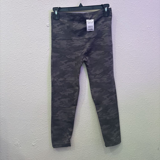 SPANX,LEGGINGS CAMO,GREEN,LARGE