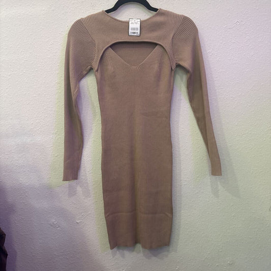 MARBLE,NWT RIBBED DRESS ,TAN ,M