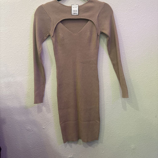 MARBLE,NWT RIBBED DRESS ,TAN ,M