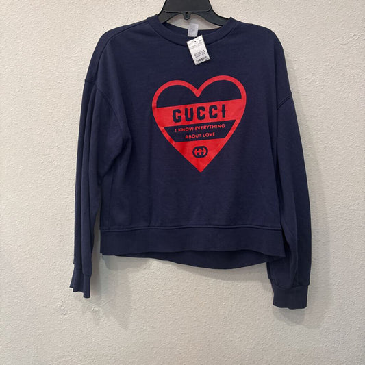 LONGSLV CREW SWEATER,NAVY,S