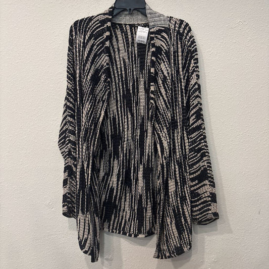 NIC+ZOE,CARDIGAN,BLKBLK WHT,M