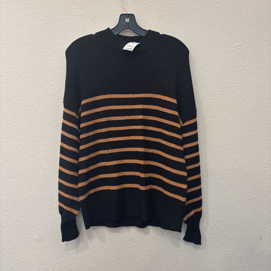ZESICA,LONGSLV SWEATER,BLK TAN,S