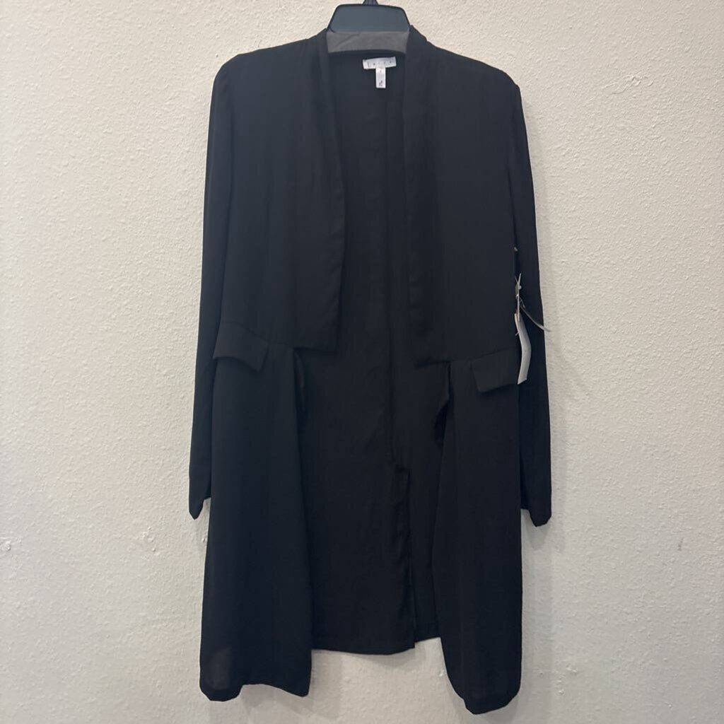 LONGSLV CARDIGAN,BLK ,S