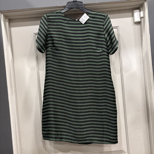 VICI,SHORTSLV STRIPED DRESS,GREEN,S