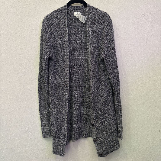 AMERICAN EAGLE,KNIT BUTTON CARDIGAN ,GRY/WHTN ,M