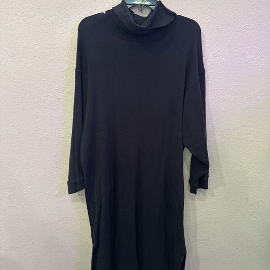 FREE PEOPLE MOVEMENT,TNECK LONG DRESS ,BLK,L