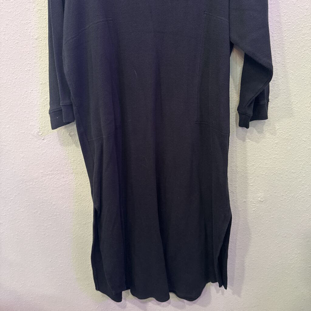 FREE PEOPLE MOVEMENT,TNECK LONG DRESS ,BLK,L