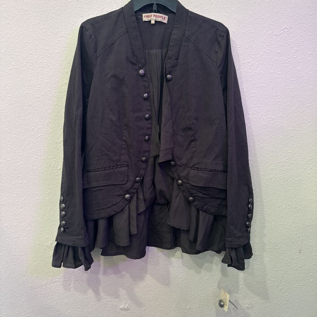 FREELY,NWT BLAZER JACKET ,GRY ,L