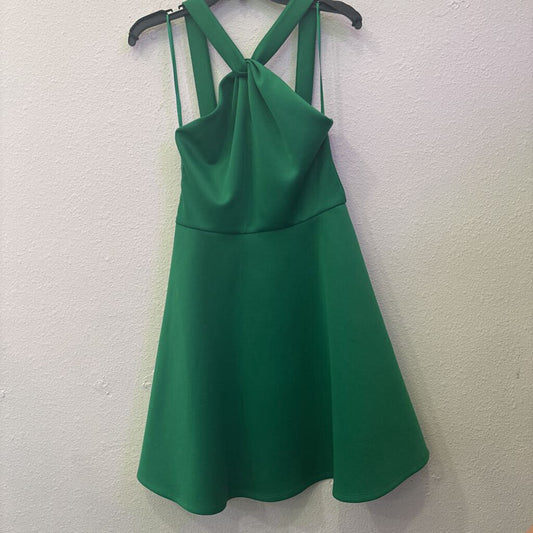 TED BAKER,HALTER COCKTAIL DRESS ,GREEN,2