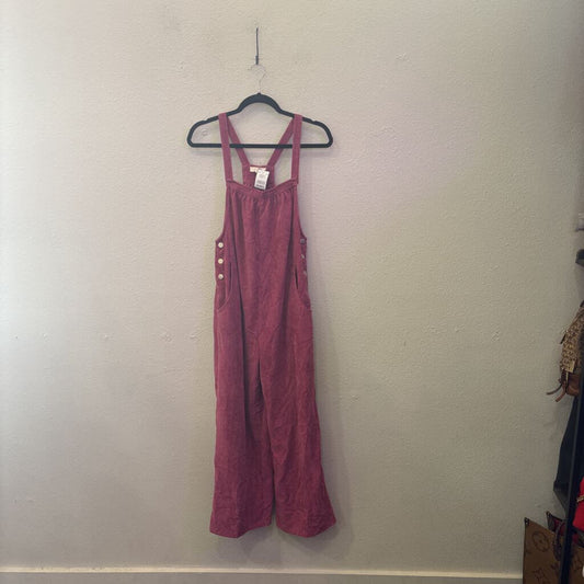 ENTRO,CORDUROY OVERALLS ,PURPLE ,S