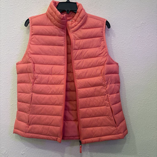AMAZON,PUFF VEST ,CORAL ,L