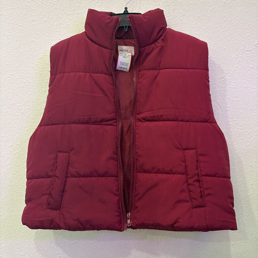 BETTER BE,OS PUFF VEST ,WINE,L