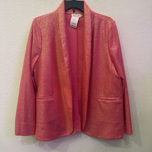 MOLLY BRACKEN,SHIMMER BLAZER JACKET ,CORAL/GOLD,L