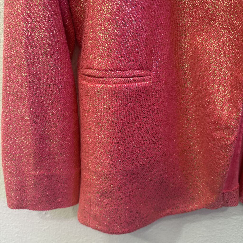 MOLLY BRACKEN,SHIMMER BLAZER JACKET ,CORAL/GOLD,L