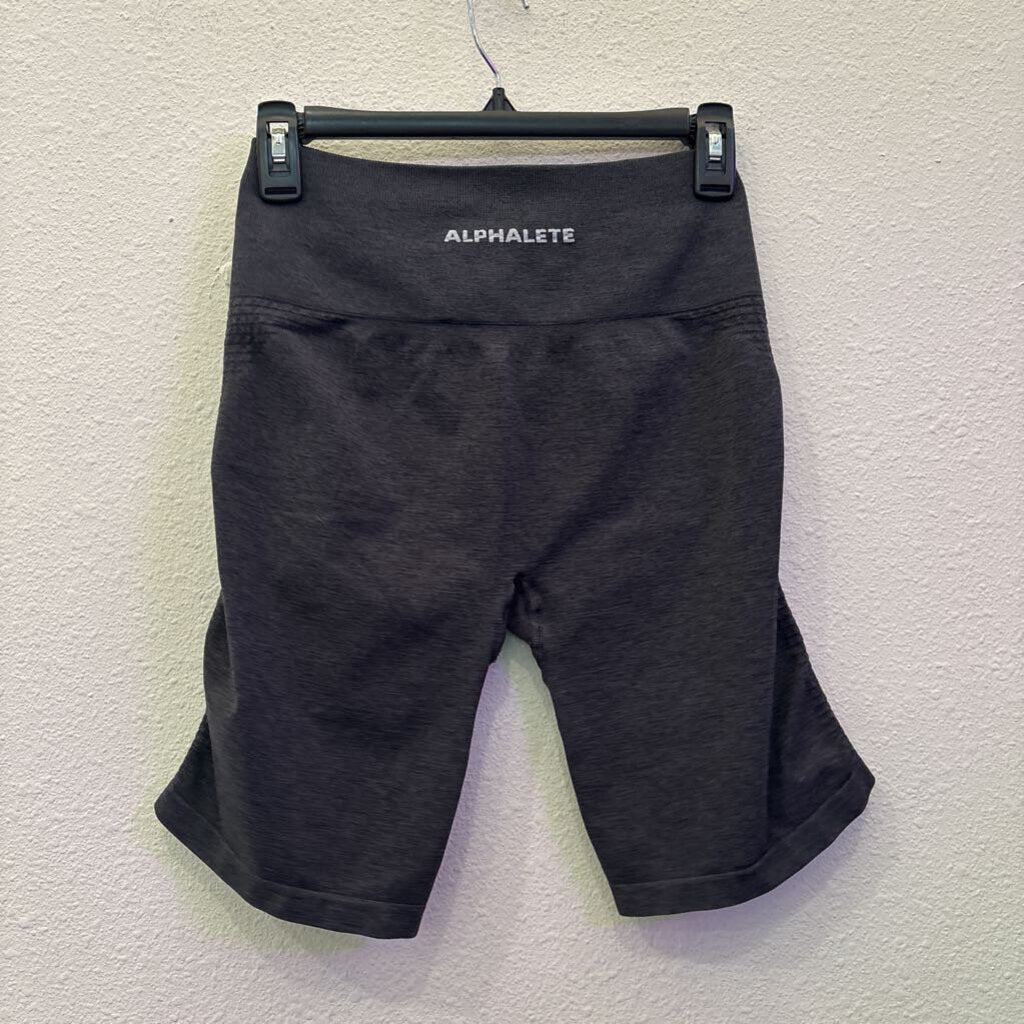 ALPHALETE,ACTIVE SHORTS,GRAY,M