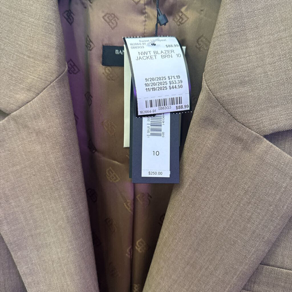 BANANA REPUBLIC,NWT BLAZER JACKET ,BRN ,10