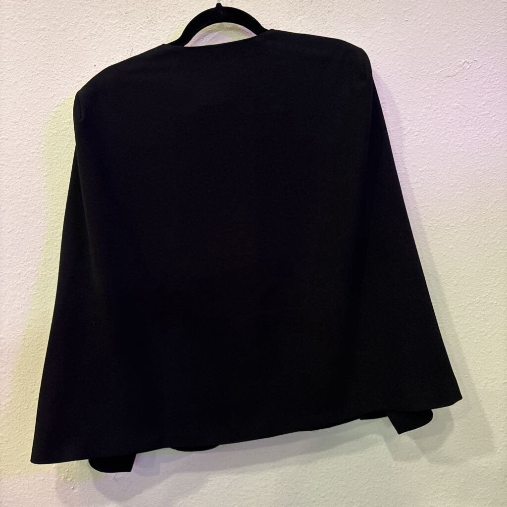 ZARA,CAPE BLAZER JACKET ,BLK ,XL