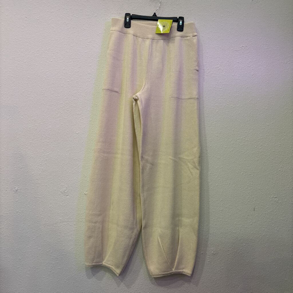 ENTRO,NWT KNIT JOGGER PANT ,CREAM ,L