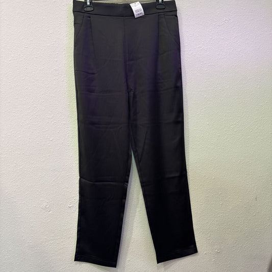 NO LABEL,SILK ANKLE PANT ,BLK ,L