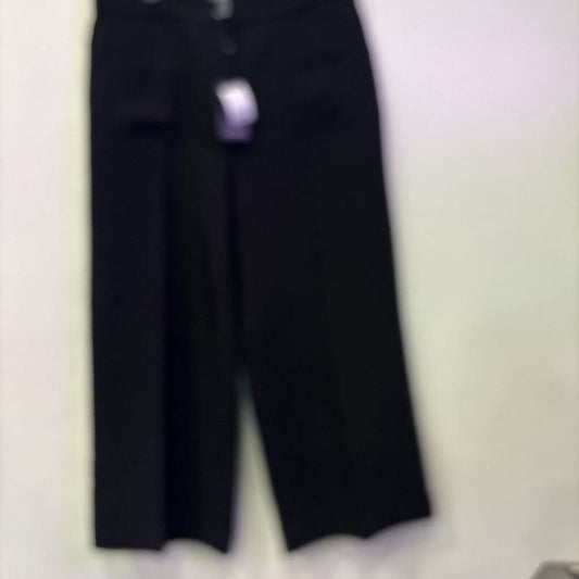 ADRIANNA PAPELL,NWT WIDELEG PANT ,BLK ,14