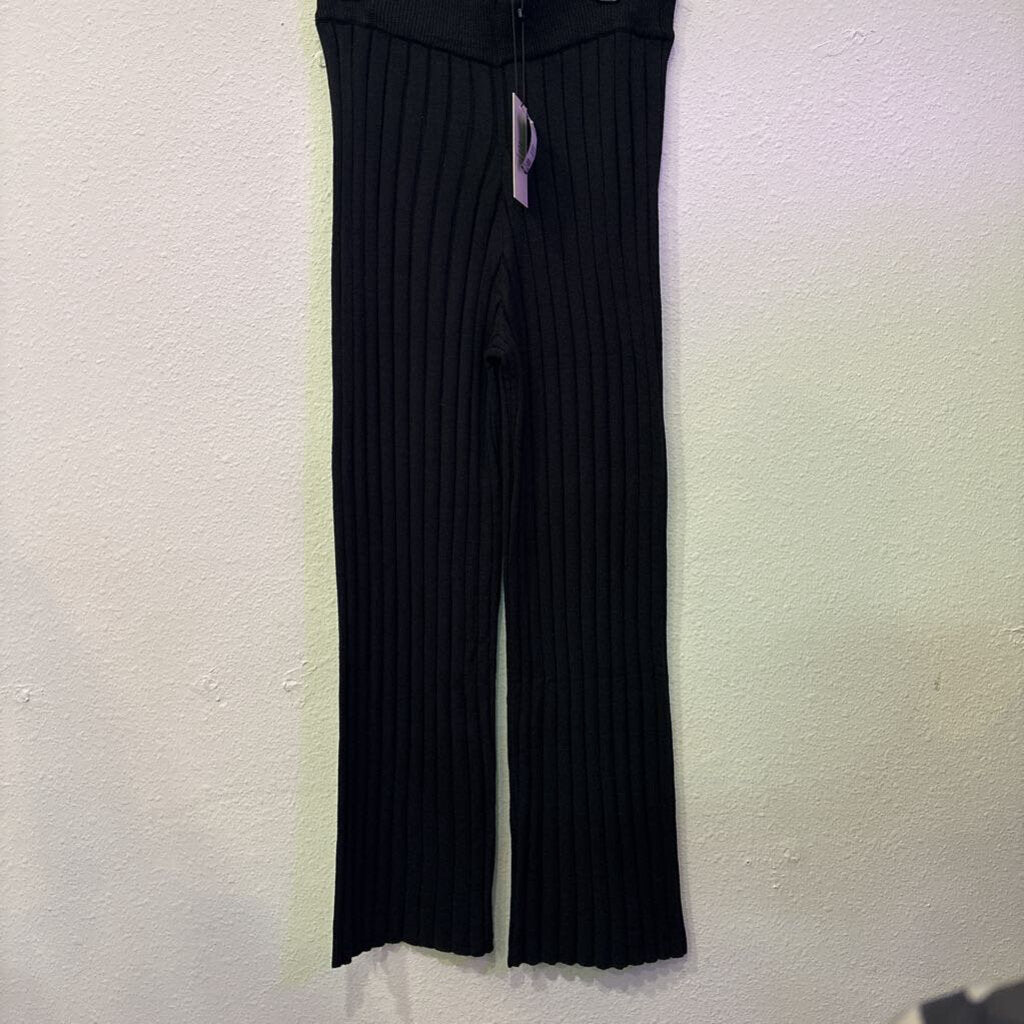 MIOU MUSE,NWT LOUNGE FLOWY PANT ,BLK ,L