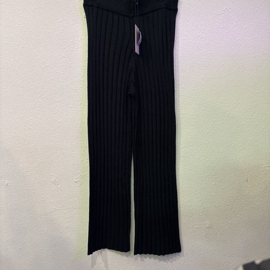 MIOU MUSE,NWT LOUNGE FLOWY PANT ,BLK ,L