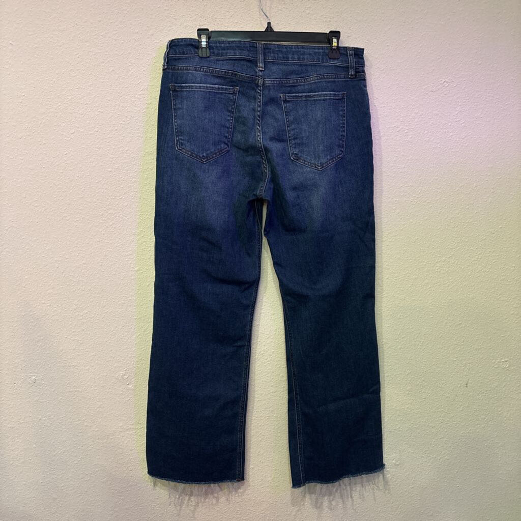 KUT,DENIM RAW HEM ANKLE ,BLUE ,12