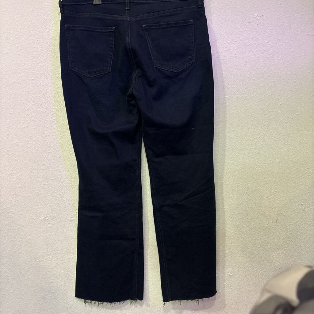 KUT,DENIM RAW HEM ANKLE ,DARK BLUE ,12