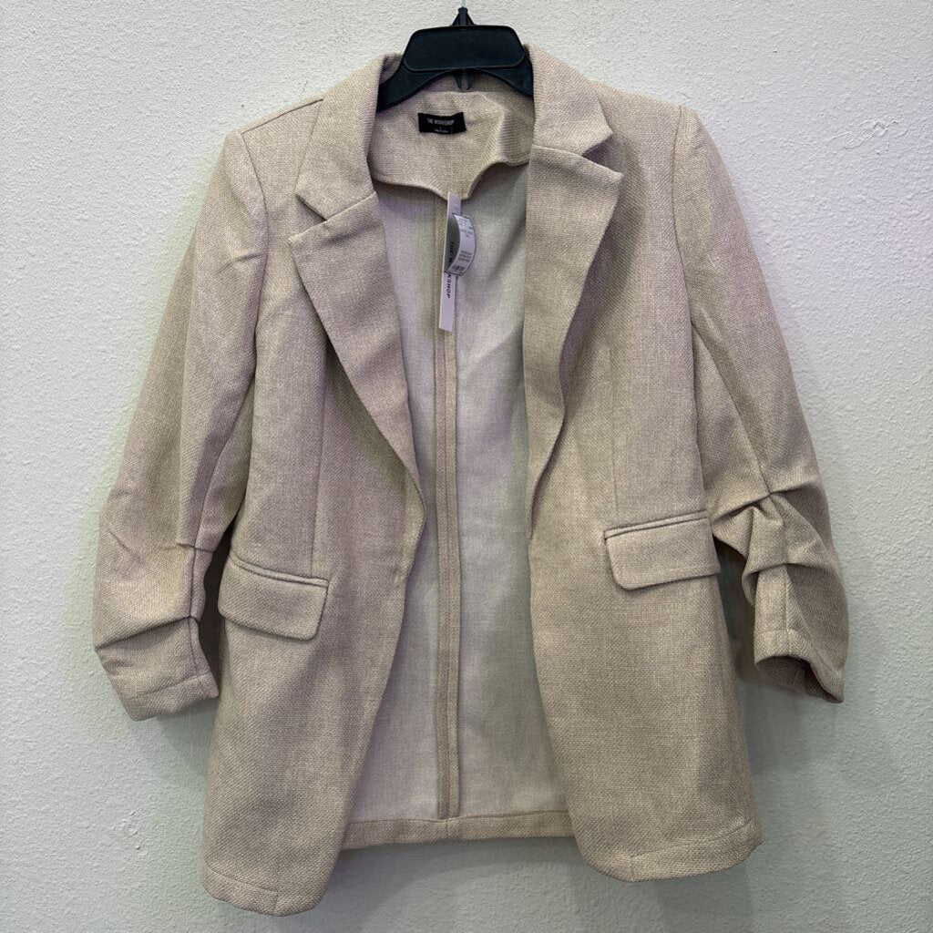 THE WORKSHOP,BLAZER JACKET,TAN,L