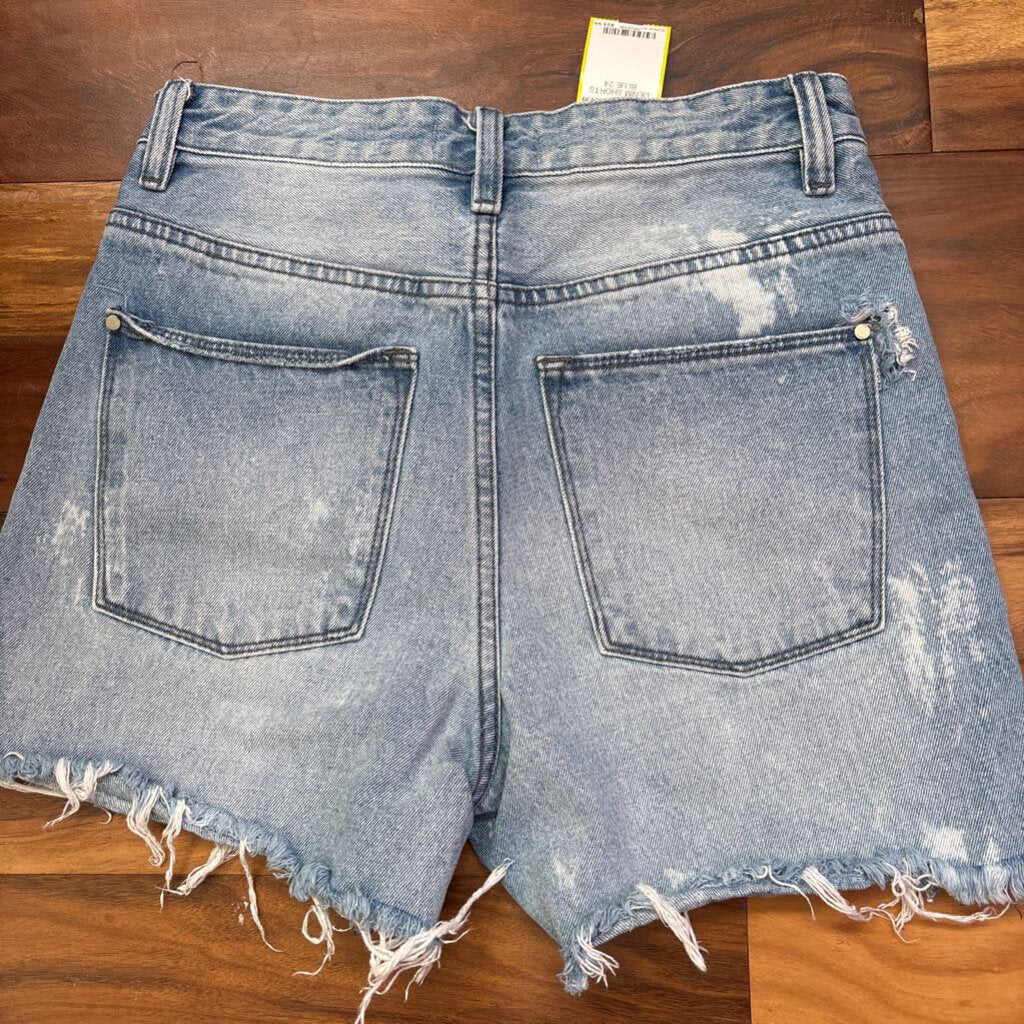 PETRA153,DENIM SHORTS,BLUE,24