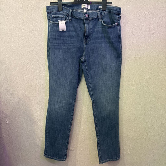 FRAME,DENIM STRAIGHT,BLUE,32