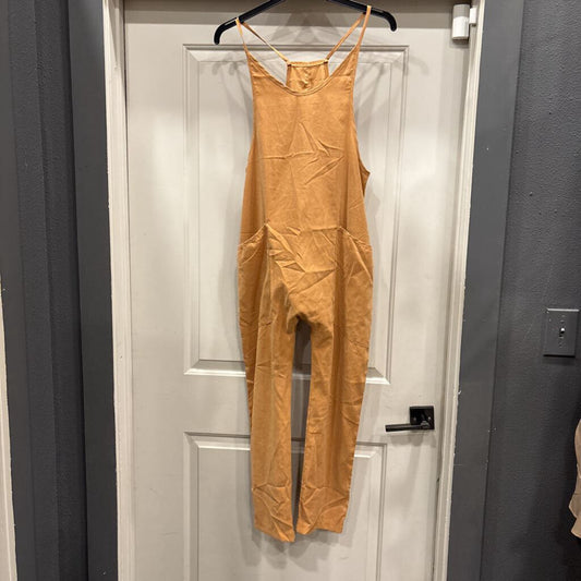 NO LABEL,TANK ROMPER,TAN,S