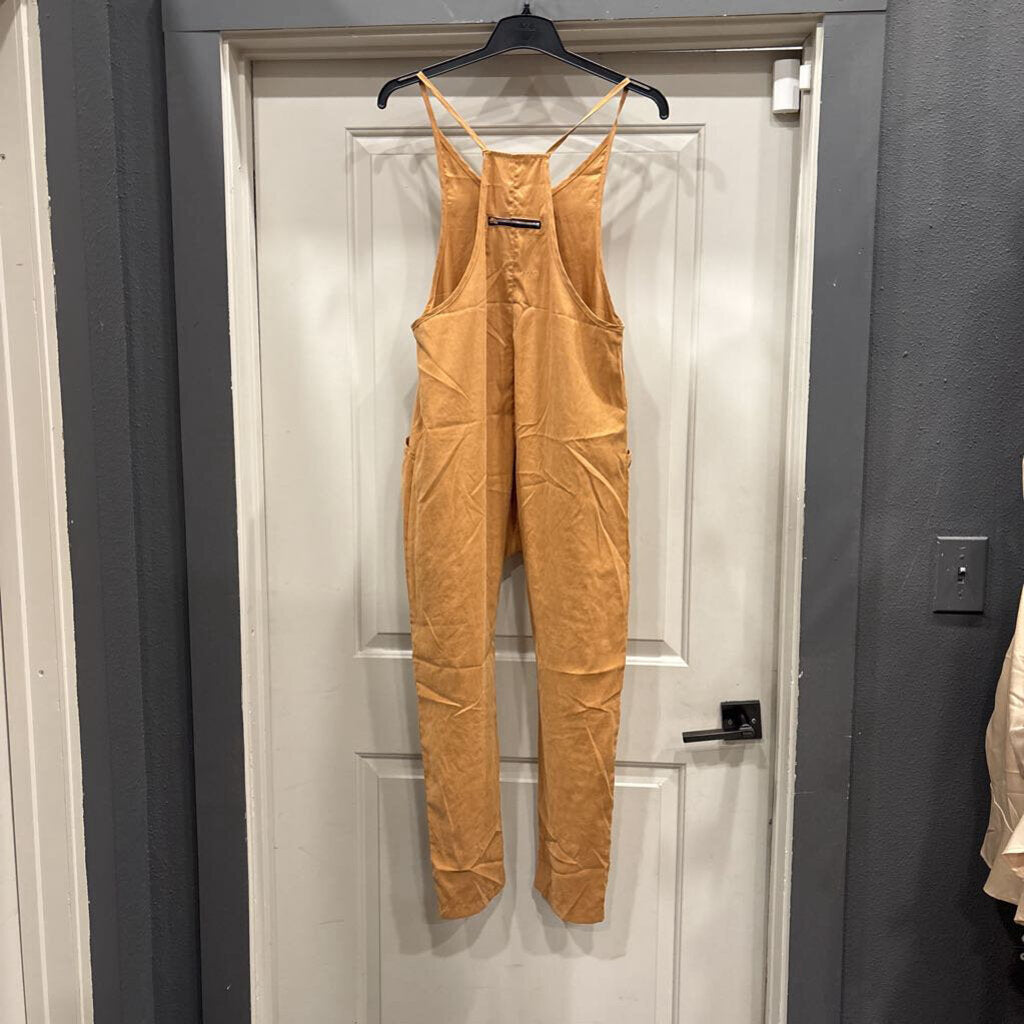 NO LABEL,TANK ROMPER,TAN,S