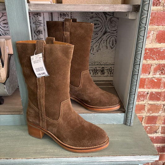 DIBA TRUE,SUEDE BOOTS,BROWN,7.5
