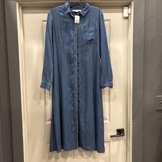 LOFT,LONGSLV DRESS,BLUE,6