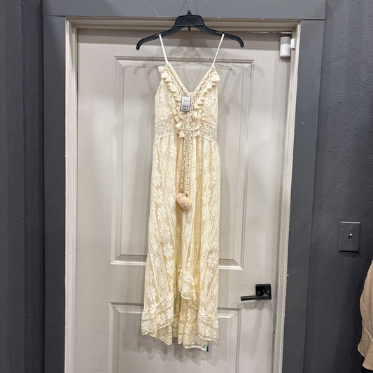 HELLO MOLLY,TANK MESH DRESS,WHT,S