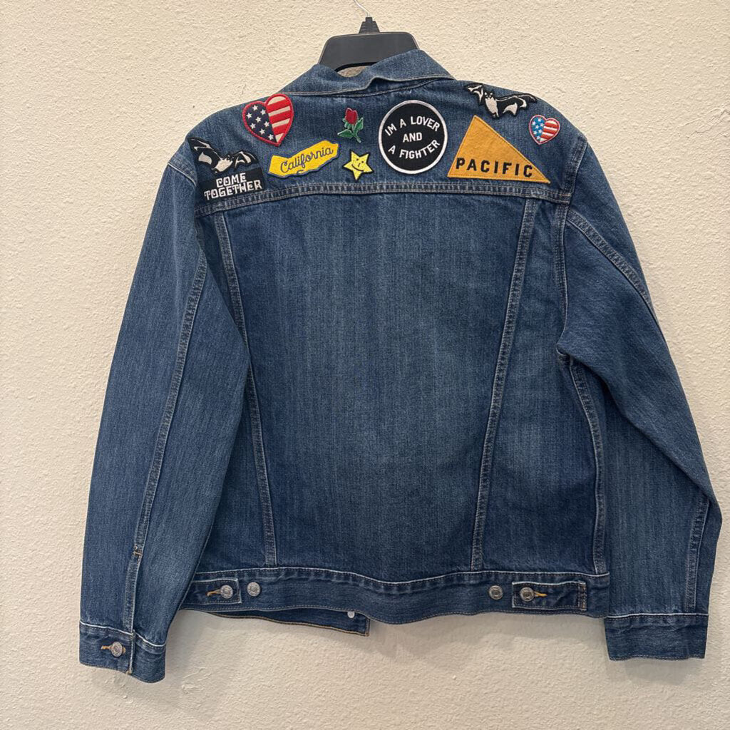 DENIM JACKET,BLUE,L