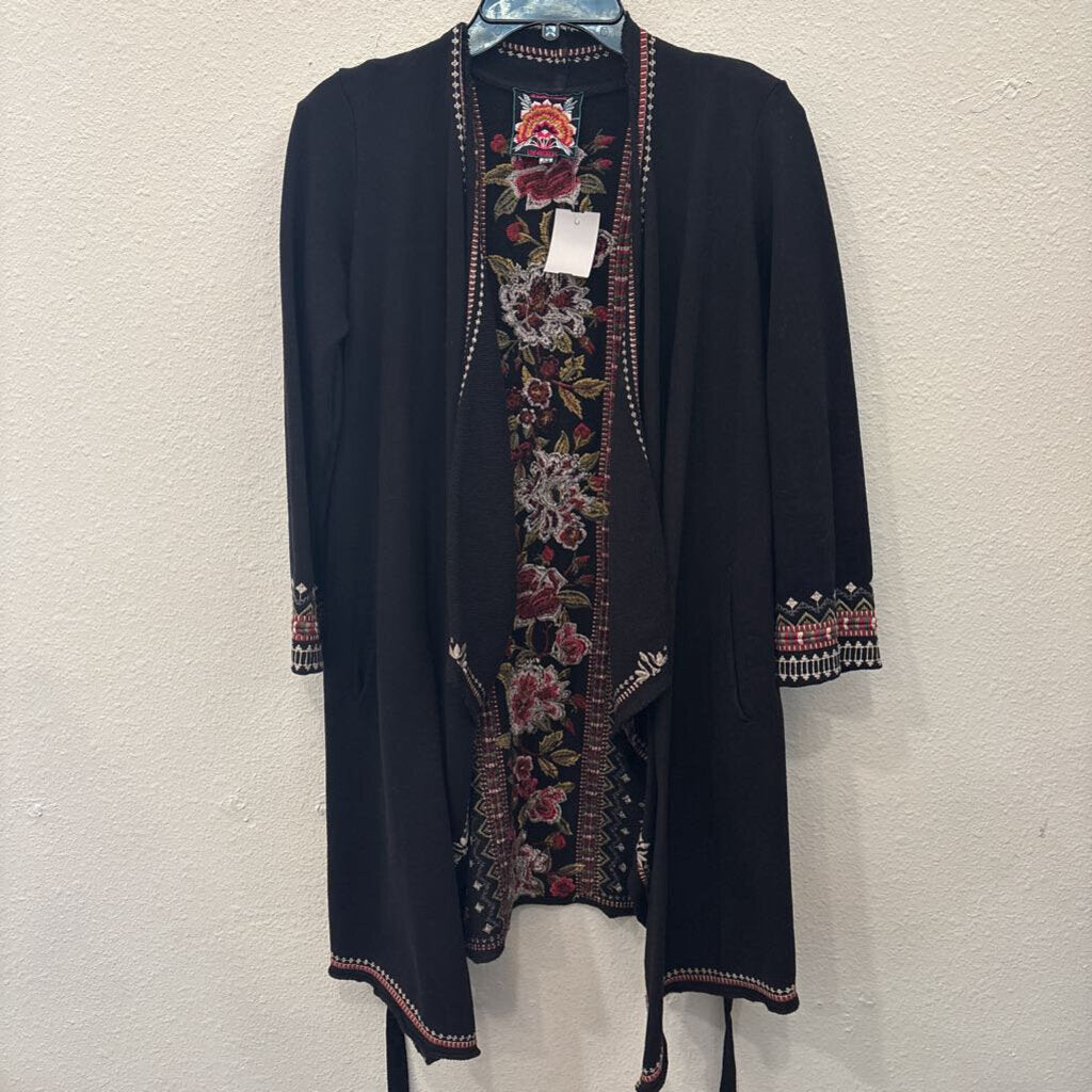 JOHNNY WAS,LONG CARDIGAN,BLACK,XS