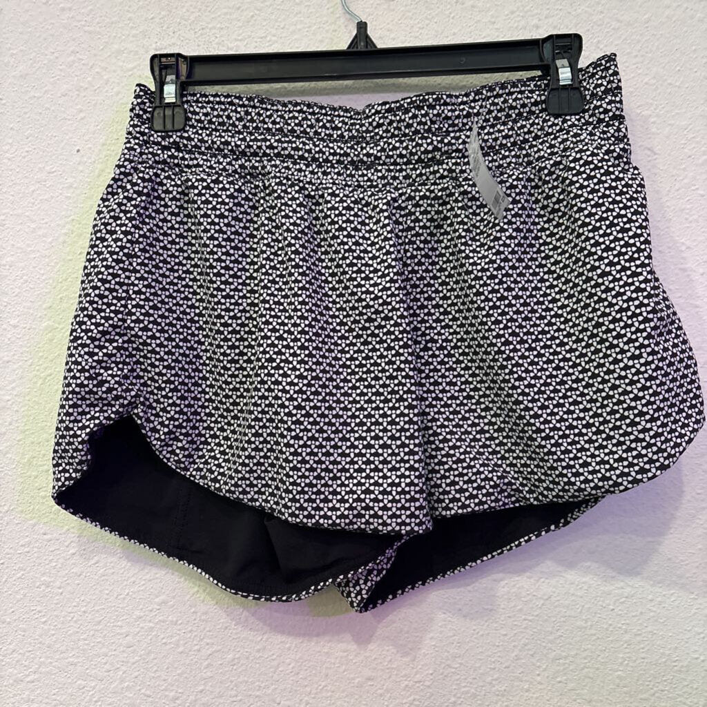 LULULEMON,ACTIVE LULULEMON SHORT REVERSIBLE,BLK/WHT,6