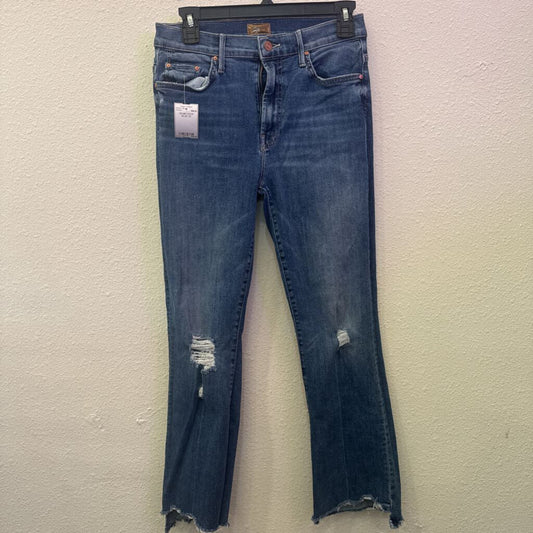 MOTHER,DENIM CROP,BLUE,28