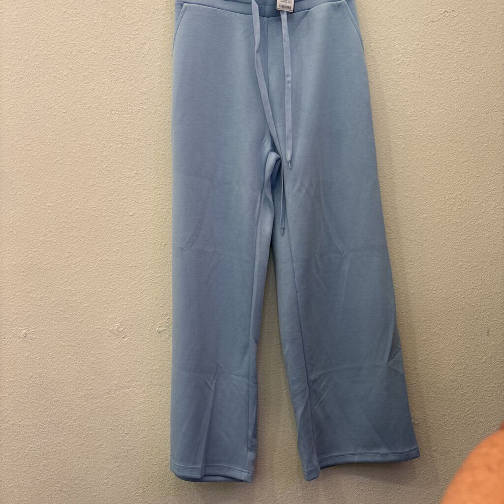 PRETTY GARDEN,FLOWY LOUNGE PANT ,BLUE,L