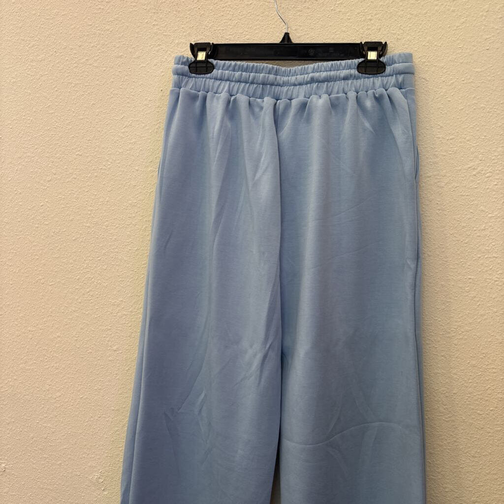 PRETTY GARDEN,FLOWY LOUNGE PANT ,BLUE,L