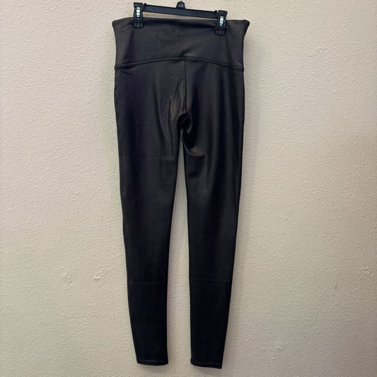 SPANX,FAUX LEATHER LEGGINGS ,BLK,XL