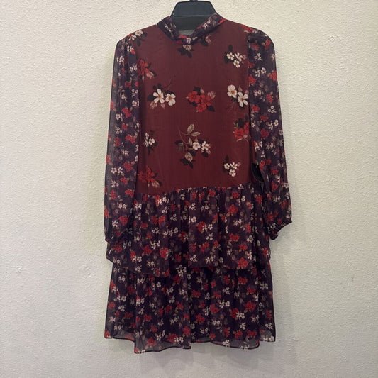 ELIZA J,NWT FLORAL RUFFLE DRESS ,MULTI,6